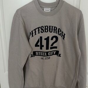 Pittsburgh 412 Steel City Gray Sweater